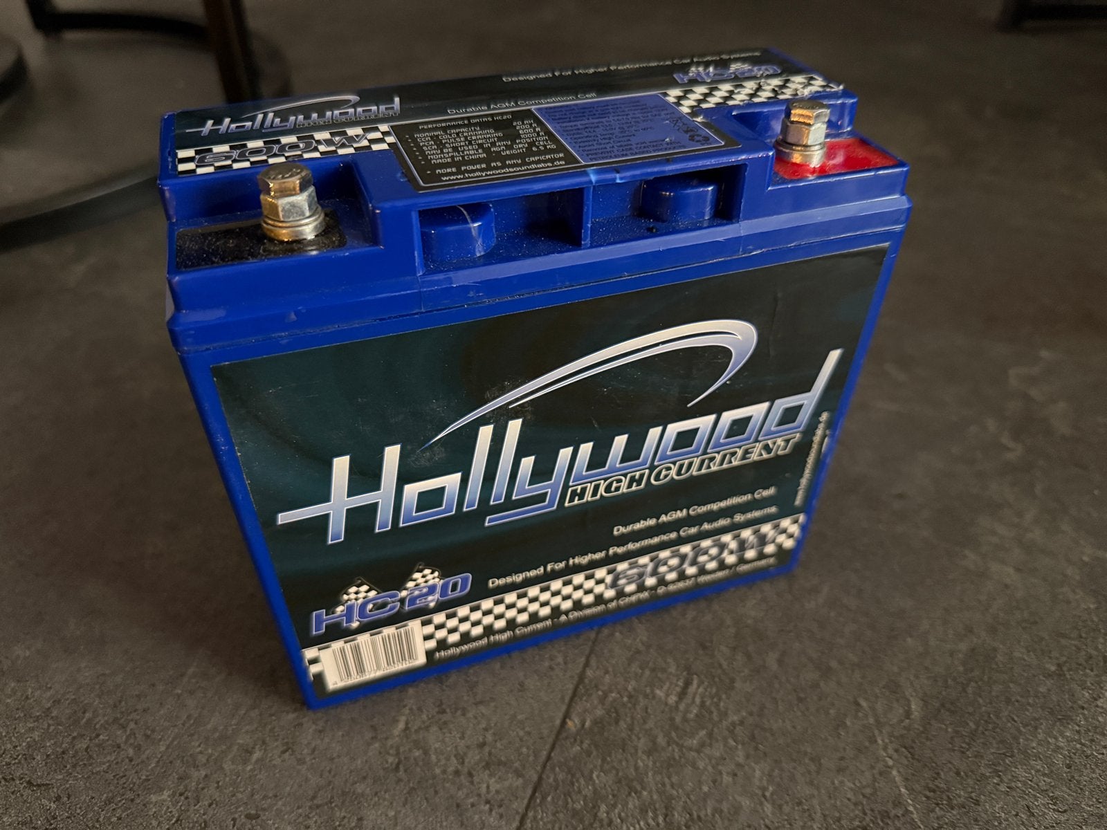 Hollywood HC20 High Current AGM Car Audio Accu – 12V / 20Ah, Nieuw