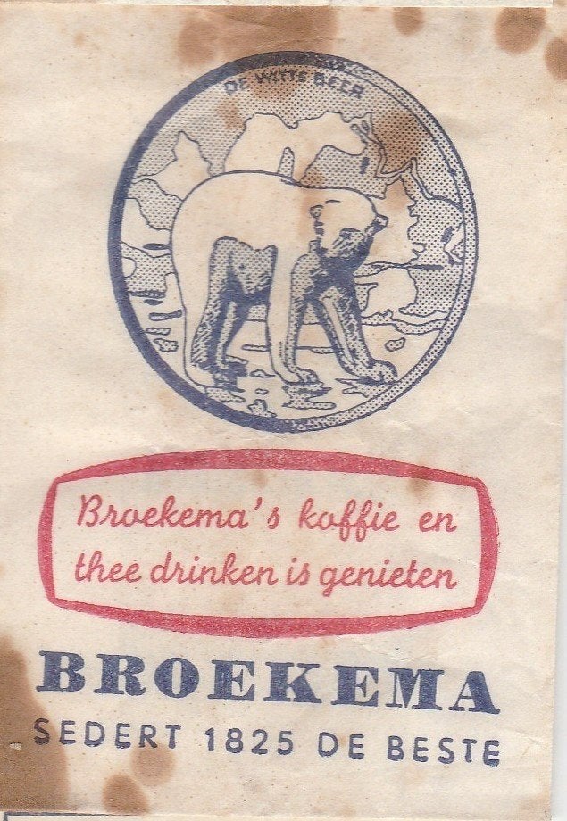 Broekema koffie en thee - de witte beer, Ophalen of Verzenden