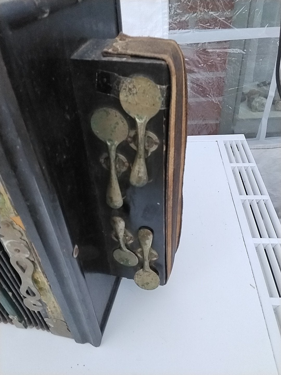 Antieke Accordeon - Decoratief of voor Restauratie, Overige merken, Gebruikt, Met riemen, Overige formaten