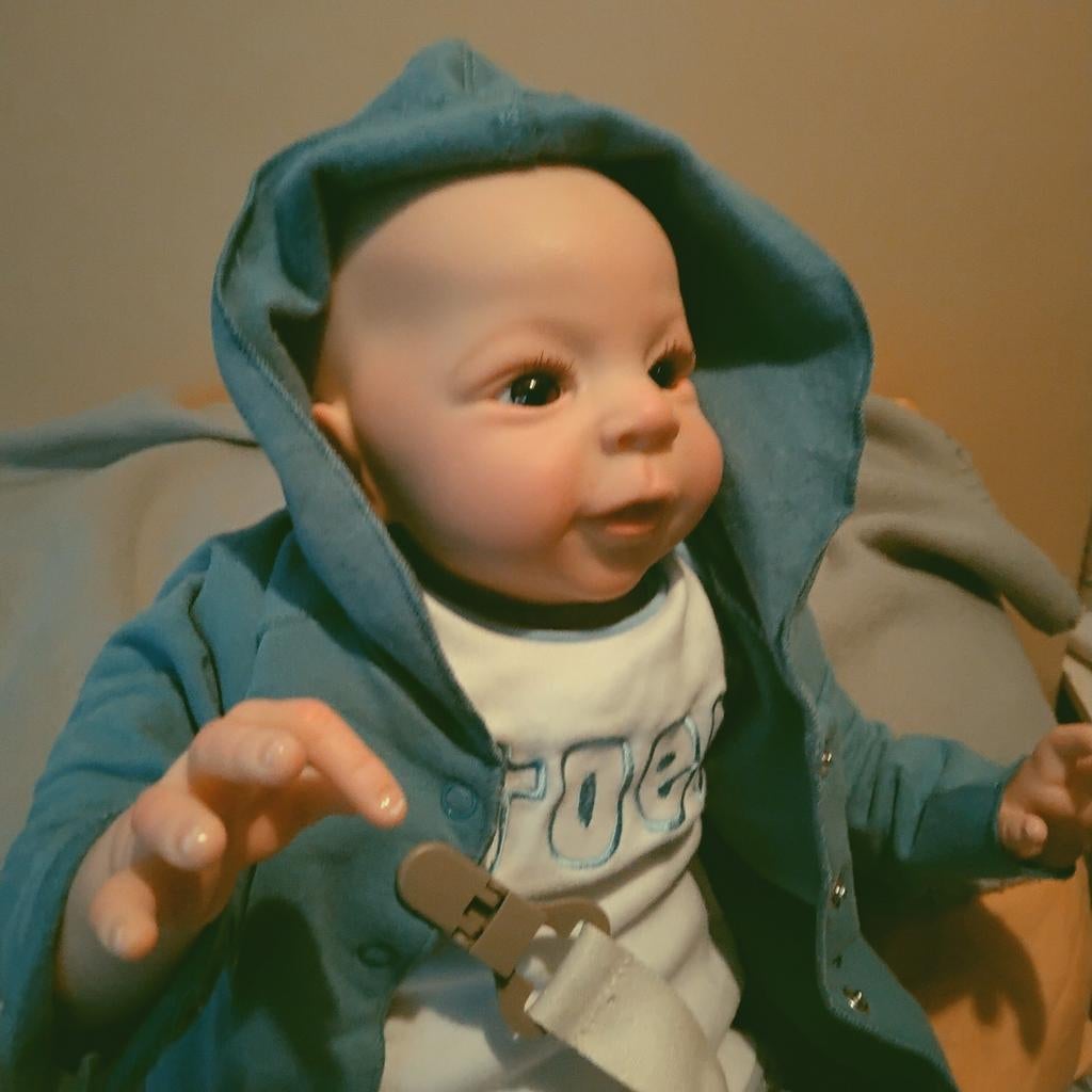 Reborn jongetje, Ophalen of Verzenden, Zo goed als nieuw, Babypop, Levensecht of Reborn