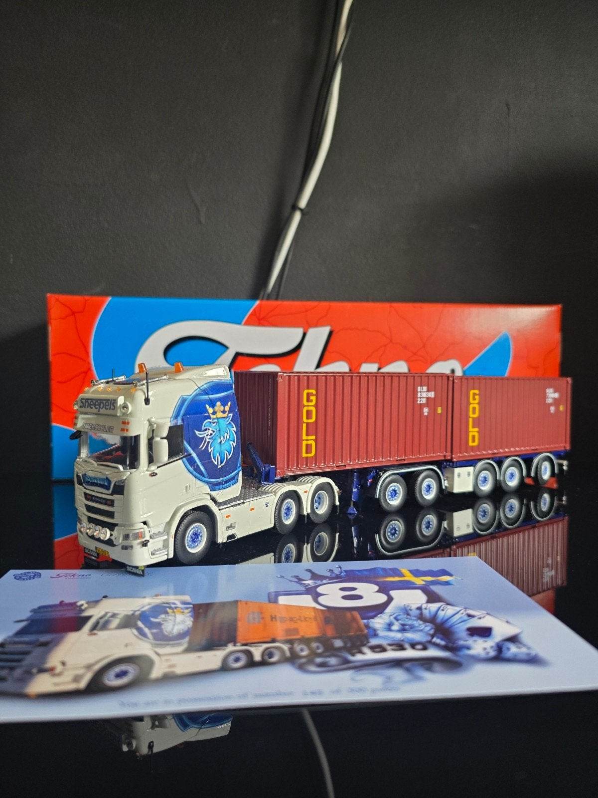Tekno Scania R530 Sneepels Transport, Ophalen of Verzenden, Zo goed als nieuw, Bus of Vrachtwagen, Tekno