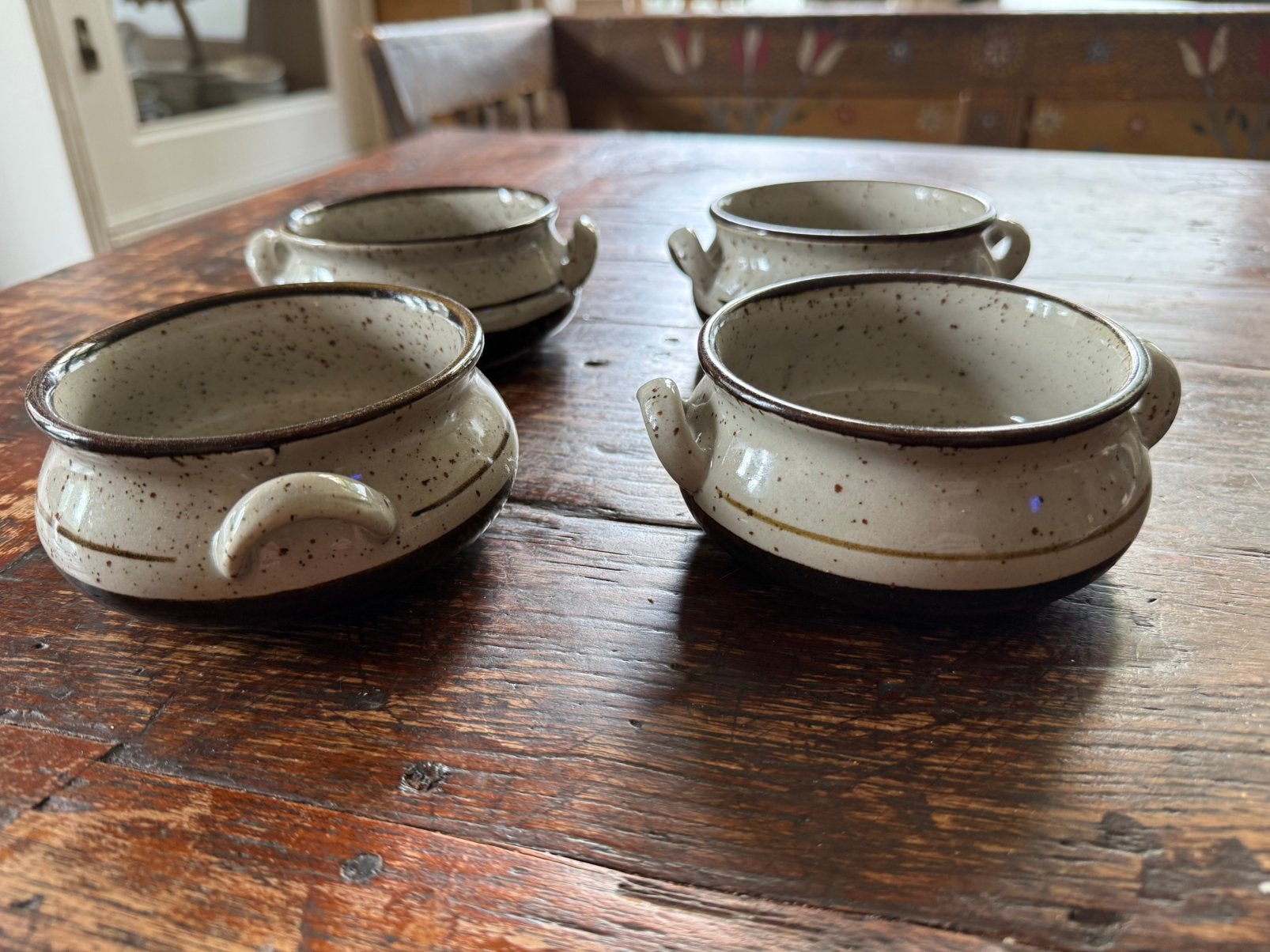 Vintage retro soepkommen soep kommen met oortjes, Ophalen of Verzenden, Huis en Inrichting