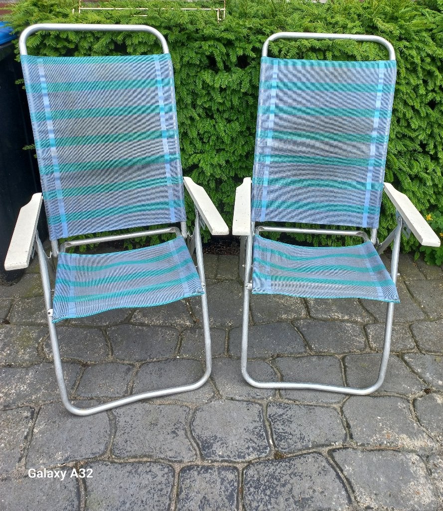 Campingstoelen InklapbaarLichtgewicht rugleuning verstelbaar, Ophalen, Gebruikt, Campingstoel