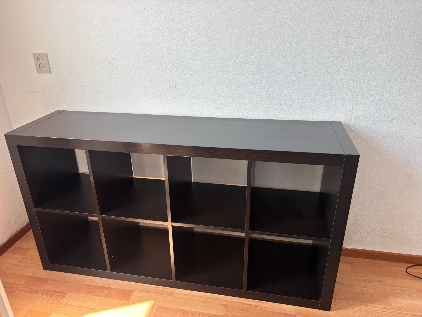 IKEA KALLAX boekenkast zwartbruin 4x2 vakken, Huis en Inrichting, Ophalen, Gebruikt, 100 tot 150 cm, 50 tot 100 cm