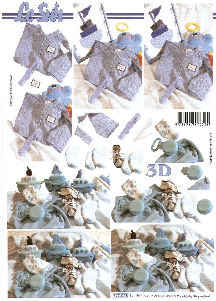 B9a knipvel le suh 777.068 baby jongetje, Ophalen of Verzenden, Nieuw, Kind, Knipvel