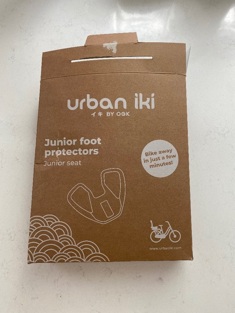 Nieuw Urban Iki voetbeschermers, Fietsen en Brommers, Fietsaccessoires | Fietsstoeltjes, Ophalen, Achterzitje, 0 t/m 18 kg, Nieuw