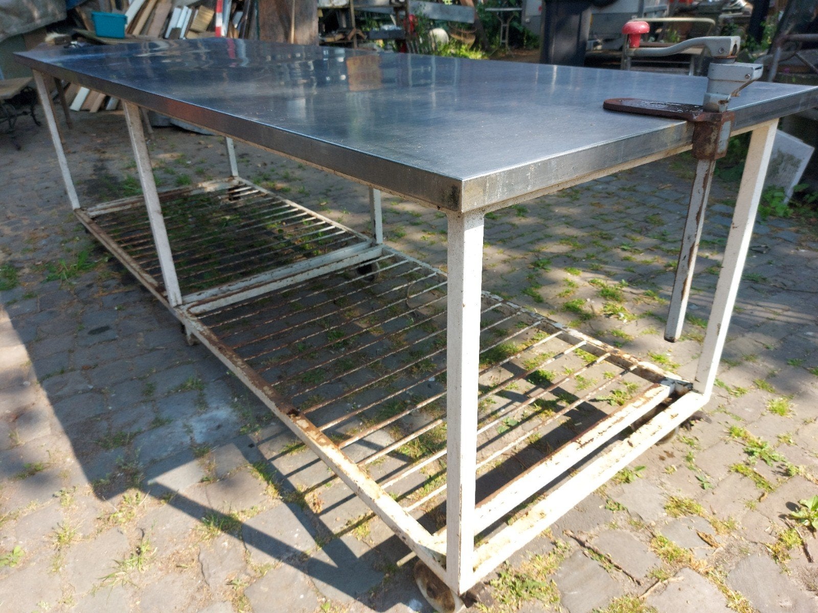 Werktafel tafel bakkerij XXL RVS industrieel vintage horeca, Ophalen