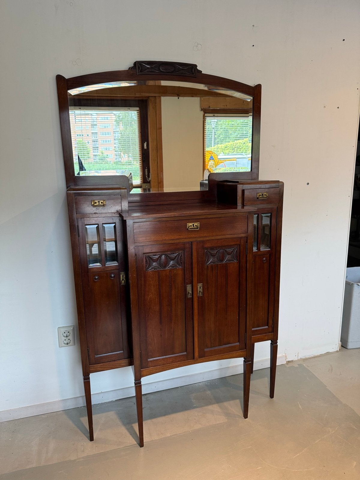 Mahonie Art Deco Kast van Pander Den Haag, Ophalen