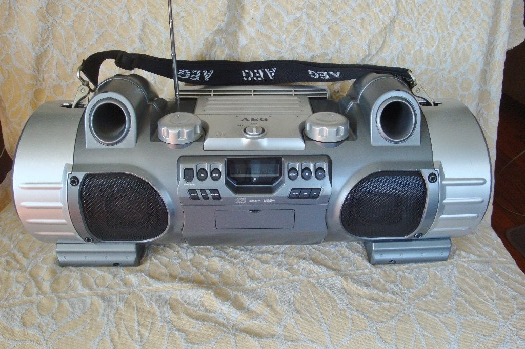 Zeldzame AEG Boombox SRP 4342 radio, cd met Bluetooth, Gebruikt, Draagbaar, Tuner of Radio, Ophalen