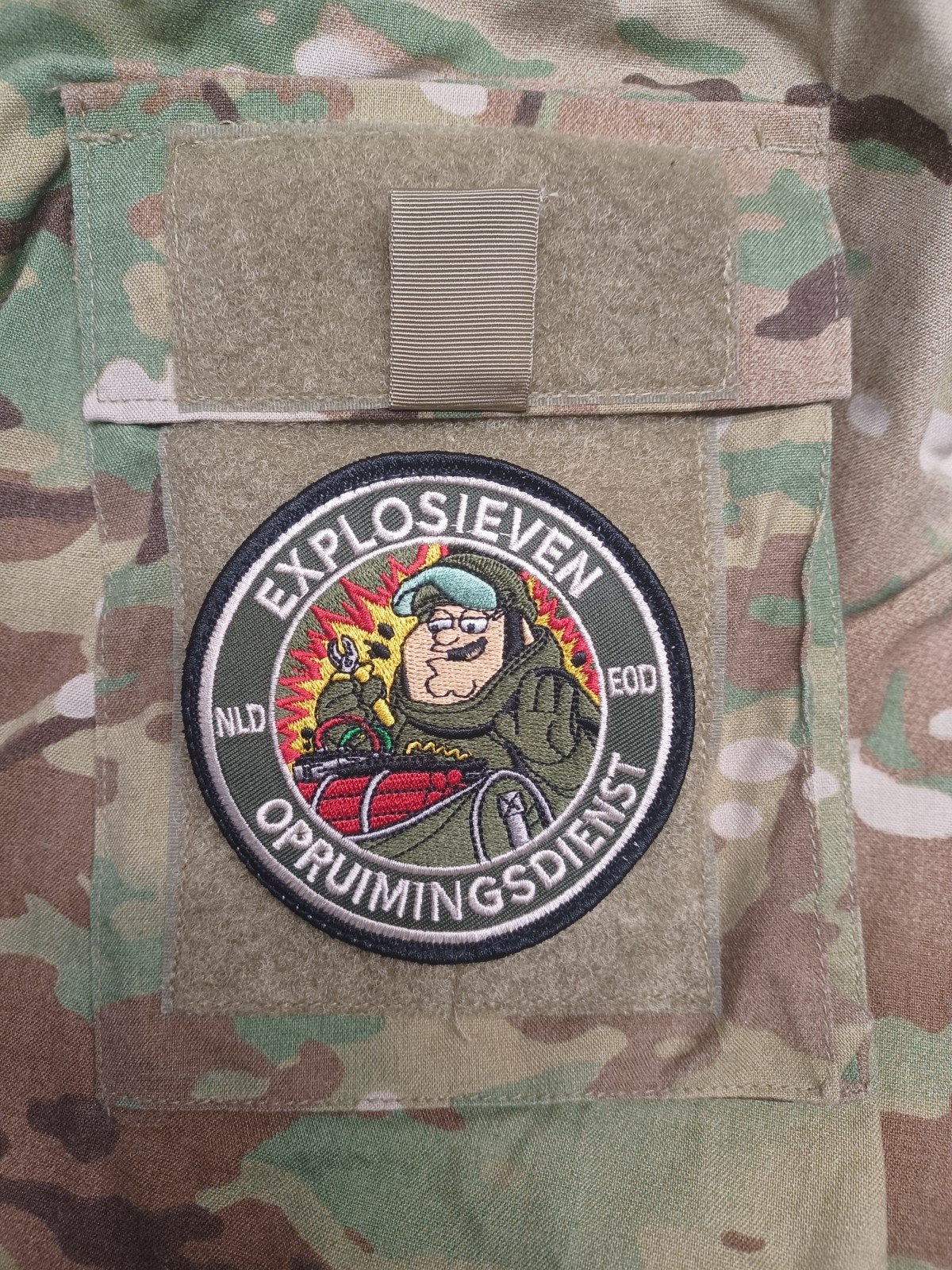 Explosieven Opruimingsdienst (EOD) Patch - NLD, Verzamelen, Verzenden, Zo goed als nieuw
