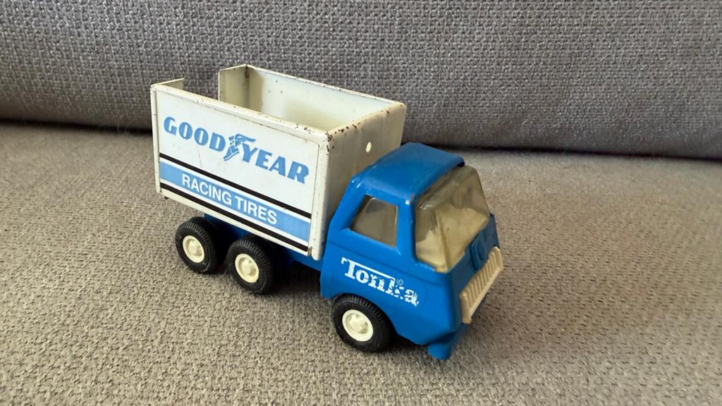 Vintage Tonka Goodyear Racing Tires Kiepwagen, Ophalen of Verzenden, Gebruikt