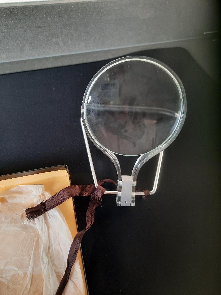Borduurloep (vintage), Ophalen of Verzenden, Gebruikt, Vergrootglas of Loep
