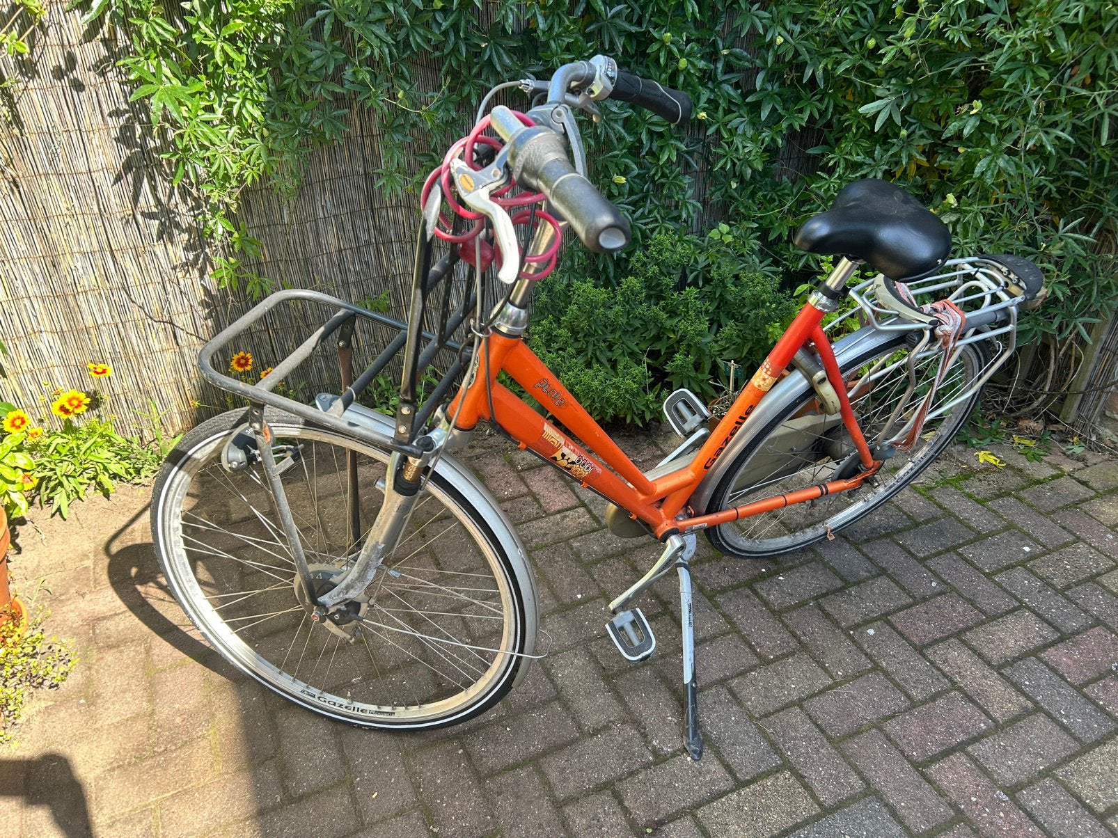 Damesfiets Gazelle punto oranje, Ophalen, Gebruikt, Gazelle