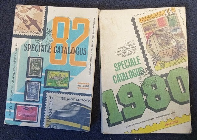 2 Nederlandse postzegel catalogussen - 1980 + 1982, Postzegels en Munten, Ophalen of Verzenden, Catalogus