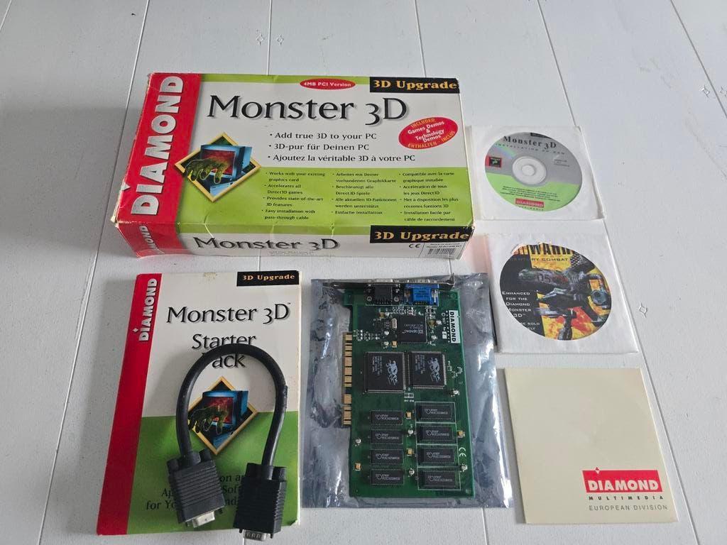 Diamond Monster 3D Voodoo 3Dfx 4MB, Computers en Software, Vintage Computers, Ophalen of Verzenden
