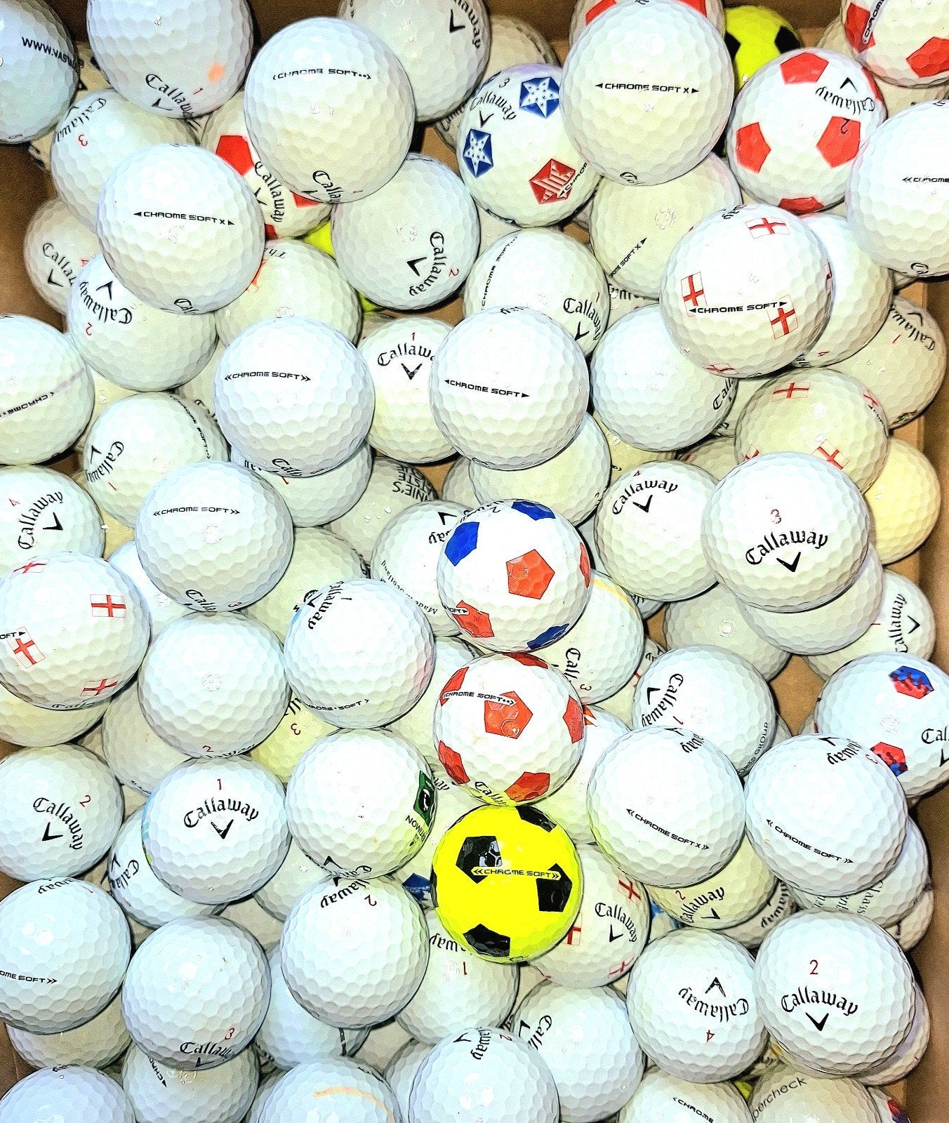 50 Callaway Chrome Soft (x) AAAA golfballen, Sport en Fitness, Ophalen of Verzenden, Zo goed als nieuw, Bal(len), Callaway