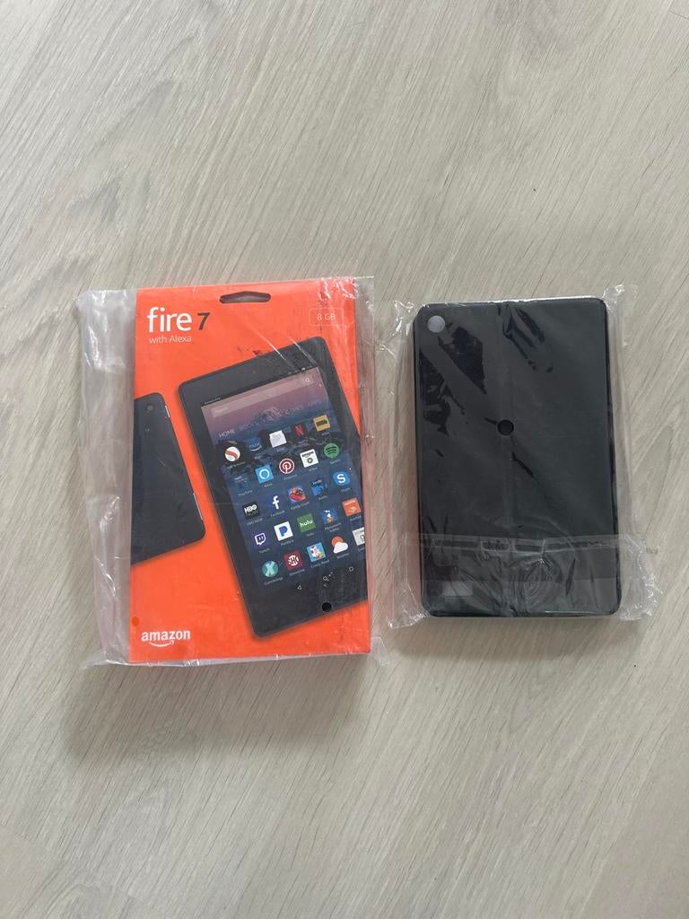 Amazon Fire 7 Tablet - 8 GB, nieuw met hoesje, Ophalen, Fire 7, Nieuw, Wi-Fi