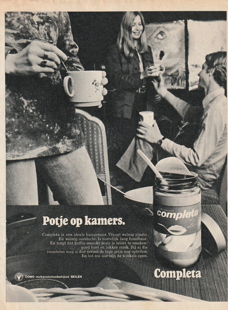 retro reclame 1972 Domo completa ideale huisgenoot, Verzamelen, Verzenden, Overige typen