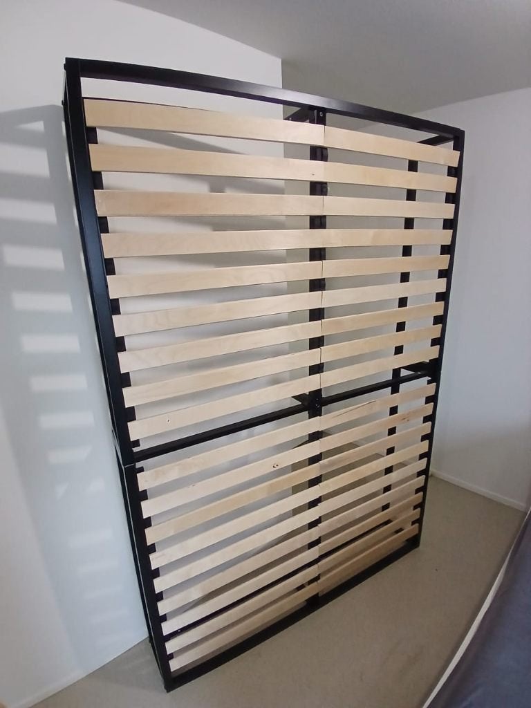 Emma Original Metalen Bed, Ophalen, Zwart, 140 cm, Zo goed als nieuw