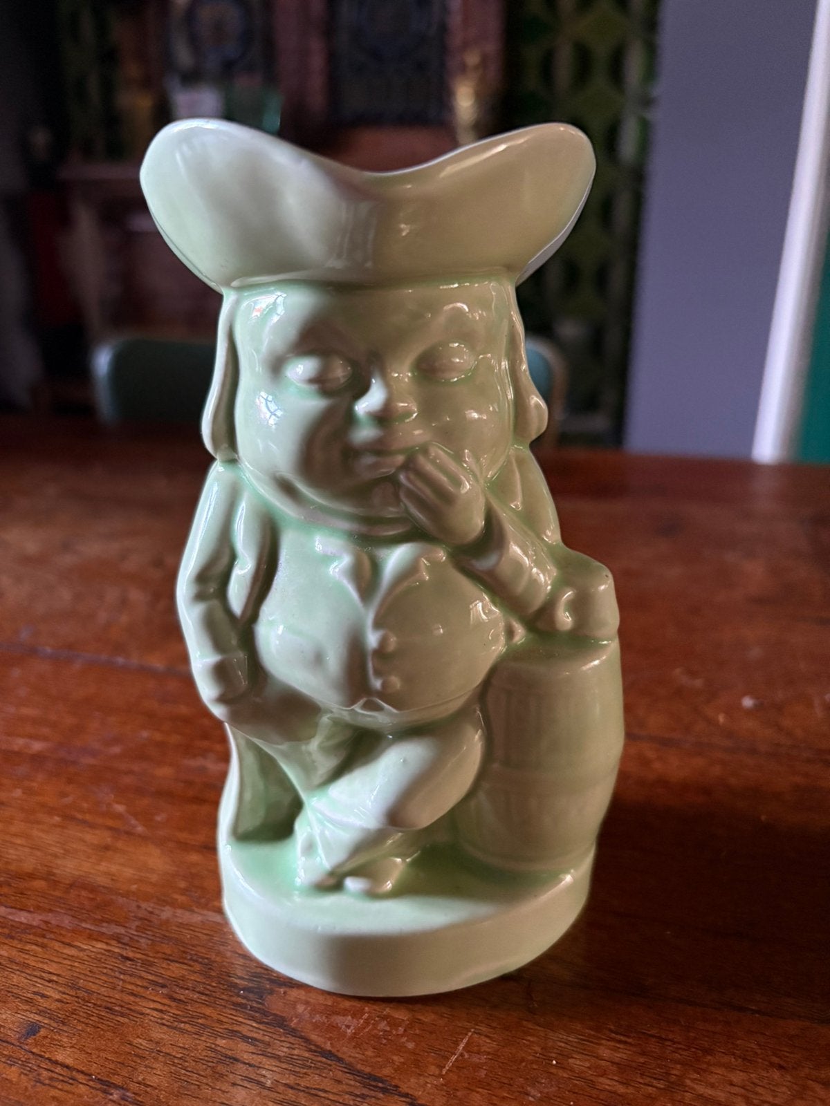 Vintage Burlington Ware Kruik - Groen Keramiek, Ophalen of Verzenden