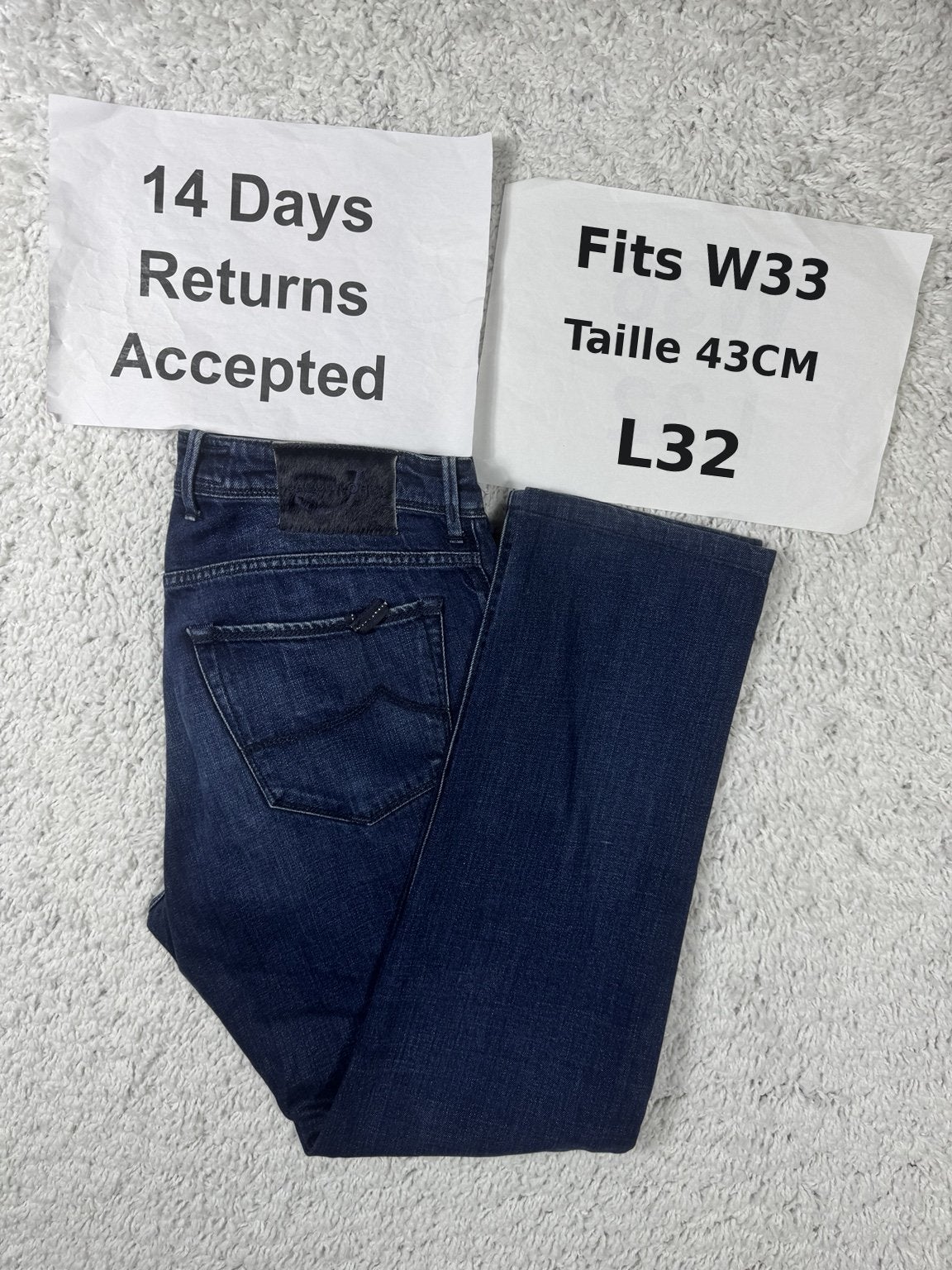 Jacob Cohën J688 Bard Jeans Regular Slim Fit W33 L32 3857, Blauw, Ophalen of Verzenden, H, H