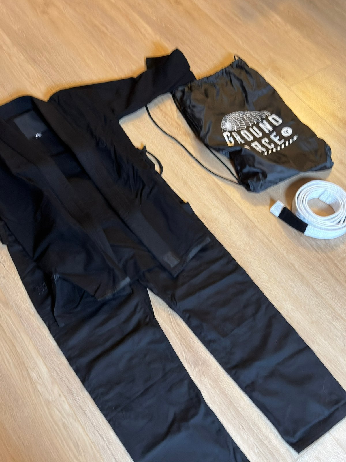 BJJ Pak Ground Force Light Gi V2 - Zwart A1L inc band NIEUW, Ophalen of Verzenden, Jiu-Jitsu, Maat S, Nieuw