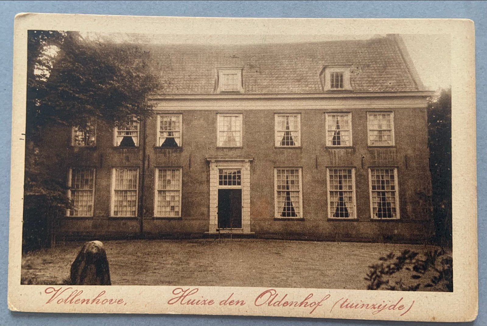 Vollenhove, Huize den Oldenhof (tuinzijde), Verzenden, Voor 1920, Ongelopen, Noord-Holland
