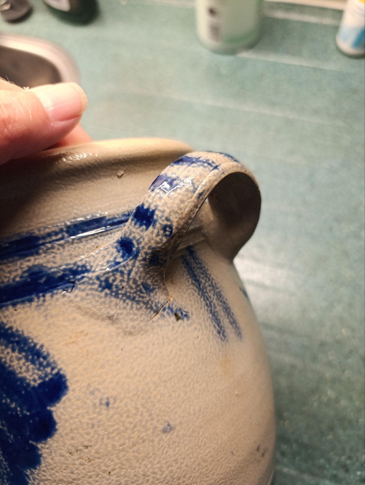 Keulse pot, 22 cm hoog, Antiek en Kunst, Ophalen