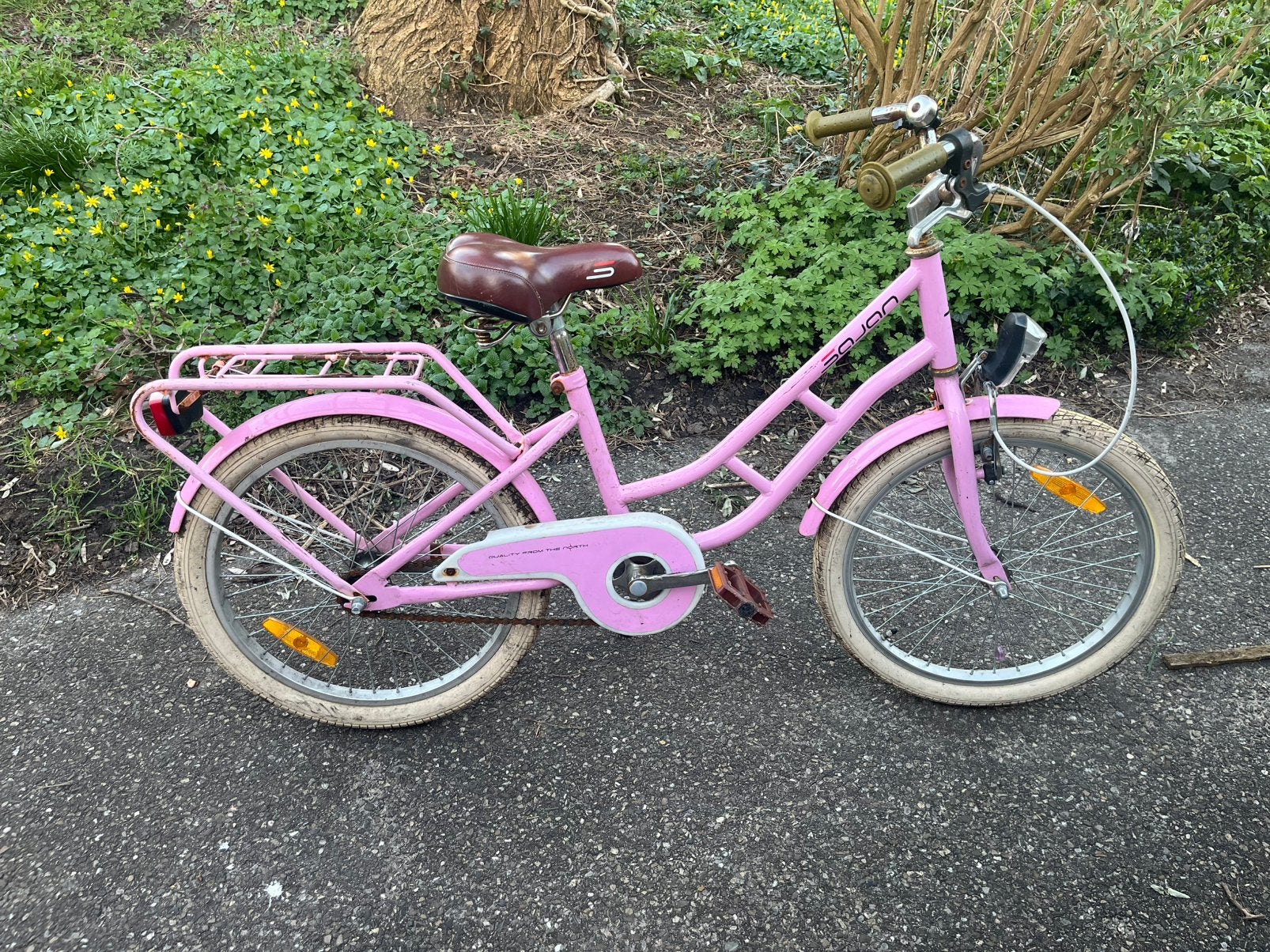 Meisjesfiets 4-6 jaar, Ophalen, Gebruikt, Terugtraprem, 20 inch