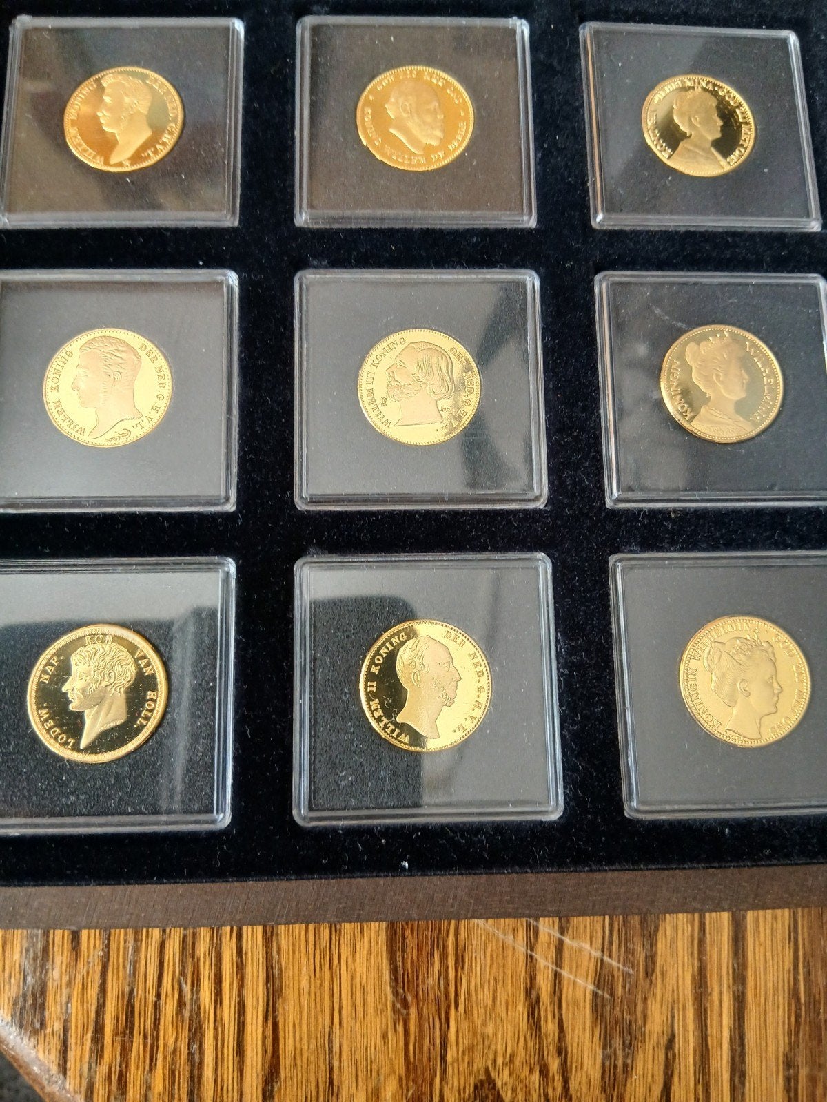12 Replica Gouden Tientjes met Certificaten, Ophalen of Verzenden, Koningin Wilhelmina, 10 gulden
