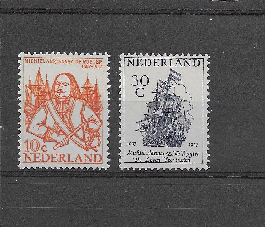 Nederland 1957, NVPH 693 t/m 694, postfris., Postzegels en Munten, Postzegels | Nederland, Ophalen of Verzenden, Na 1940, Postfris