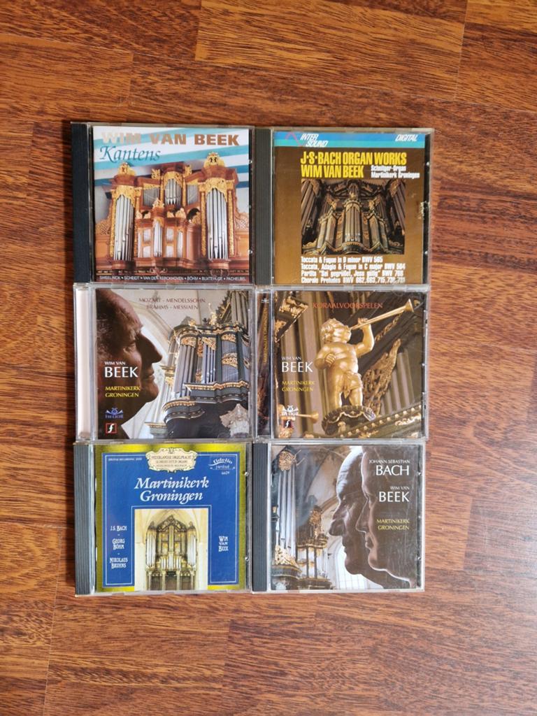 6 CD's Wim van Beek: Martinikerk Groningen & Kantens, Ophalen of Verzenden, Barok, Gebruikt, Overige typen