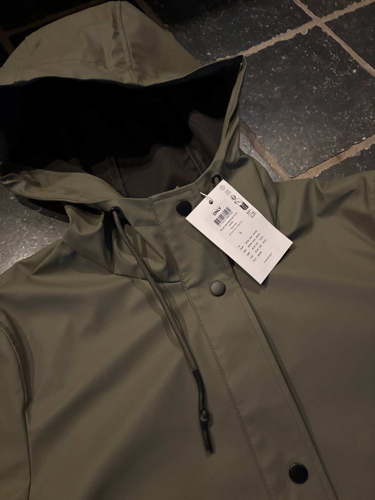 Nieuwe Only Regenjas - Perfect voor elk weer!, Ophalen of Verzenden, Nieuw, Maat 42/44 (L), Groen