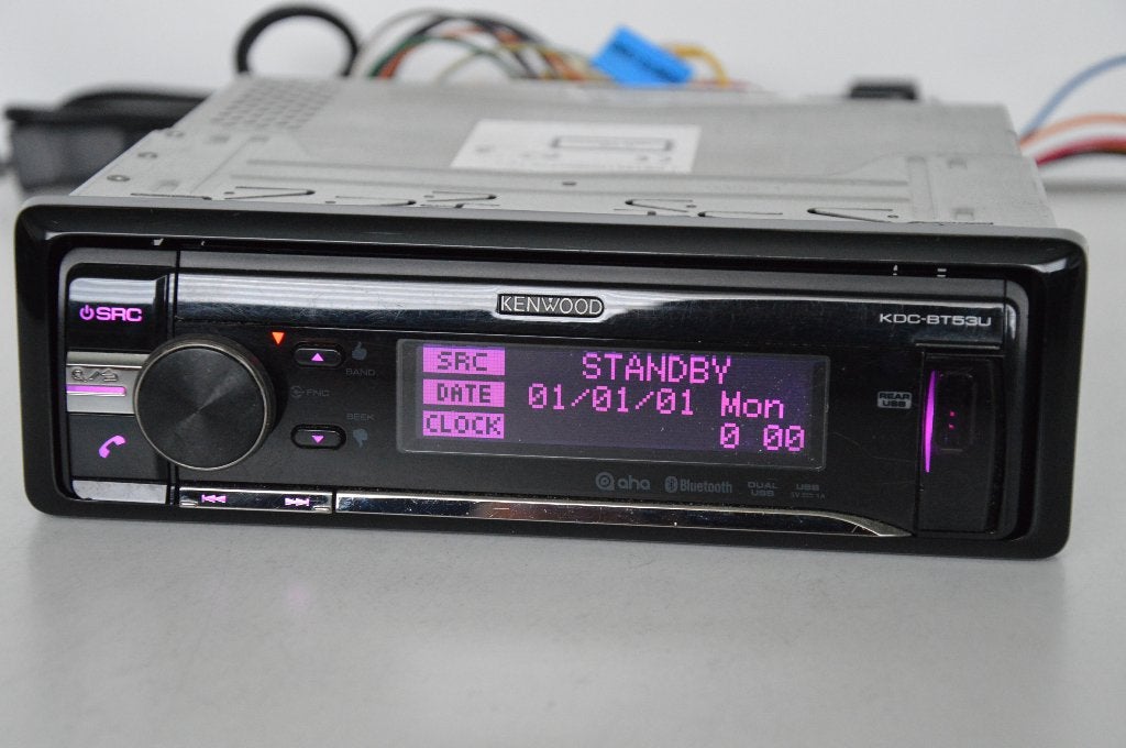KENWOOD  KDC-BT53U  MP3  AUX  USB  BLUETOOTH, Auto diversen, Autoradio's, Ophalen of Verzenden, Zo goed als nieuw