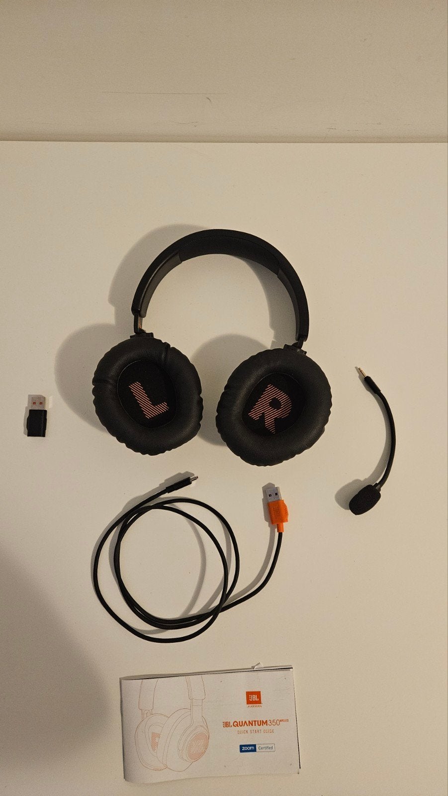 JBL Quantum 350 Wireless Gaming Headset Zwart