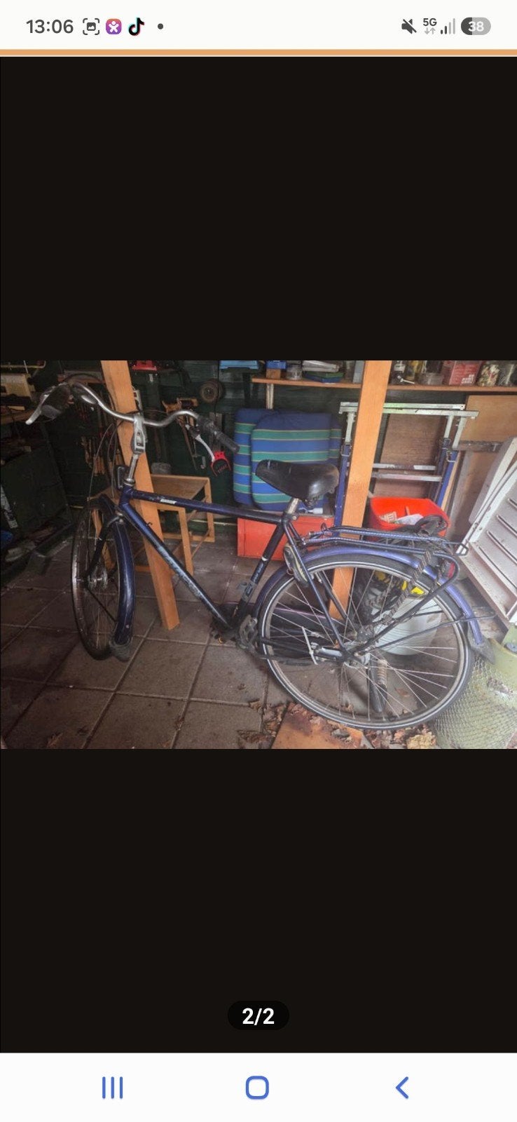 Gebruikte herenfiets - Blauw, Ophalen