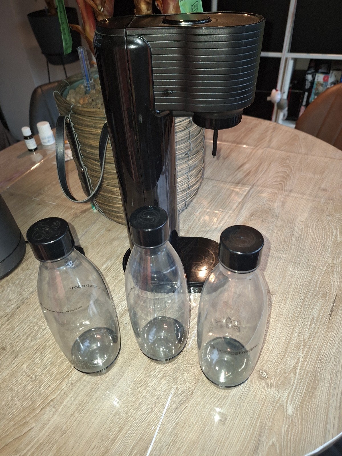 Sodastream met 3 flessen, Witgoed en Apparatuur, Ophalen of Verzenden, Gebruikt