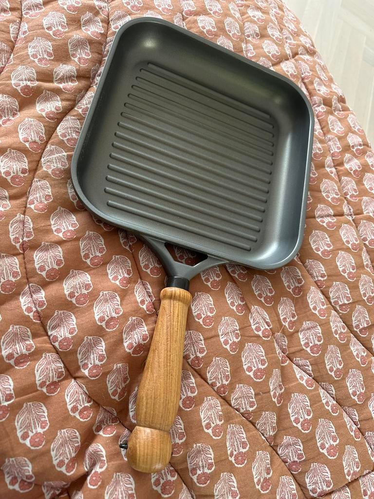 Grillpan Berndes Bonanza aluminium 24x24 cm, Ophalen, Zo goed als nieuw, Aluminium
