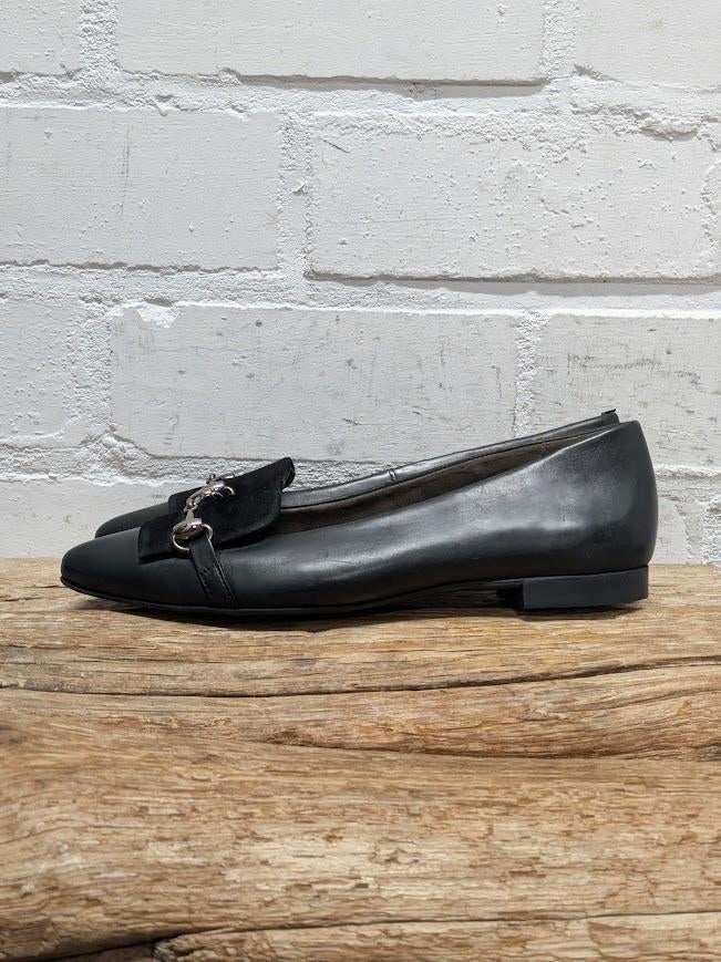 Paul Green - Leren chain loafers maat 39 - Nieuw €160, Nieuw, Ophalen of Verzenden, Instappers, Zwart