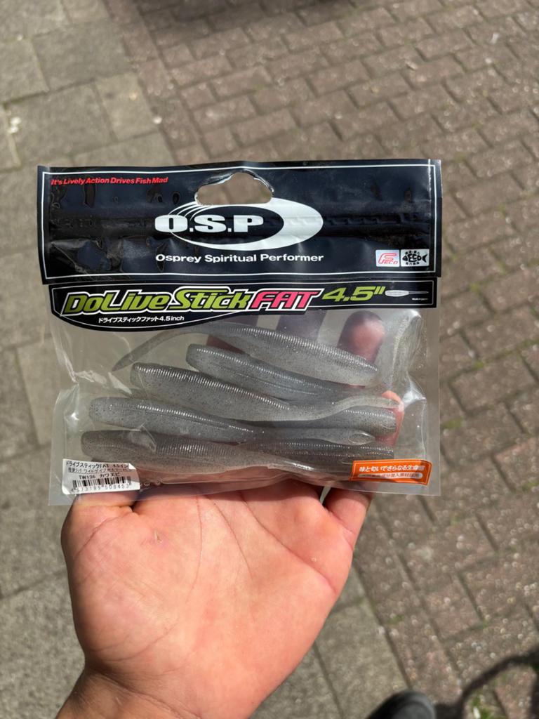 Osp dolve stick fat 4.5” fat ghost shrimp, Ophalen of Verzenden, Zo goed als nieuw, Overige typen