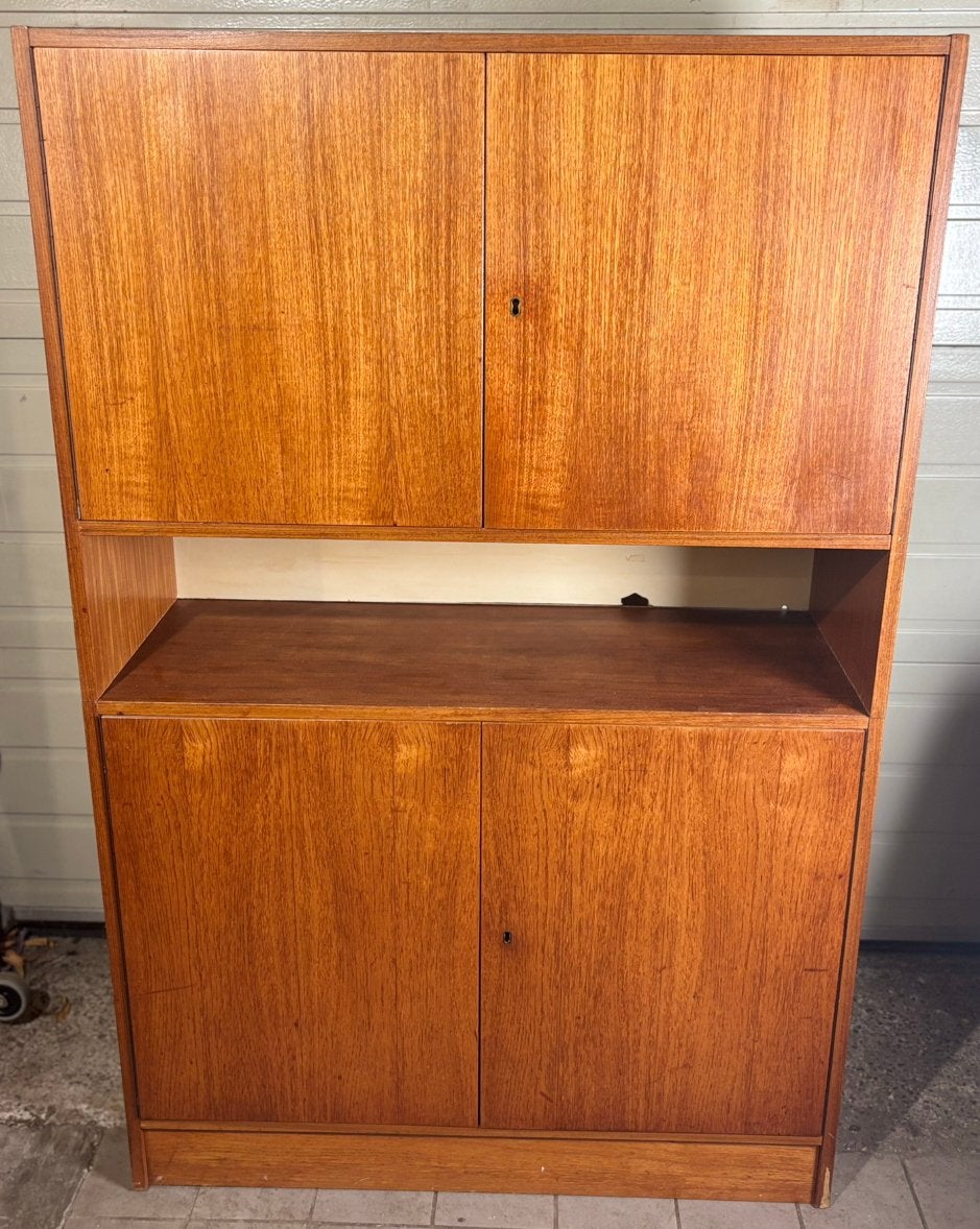 Karl Andersson & Söner Teak Highboard Kast Jaren 60 Vintage, Ophalen of Verzenden