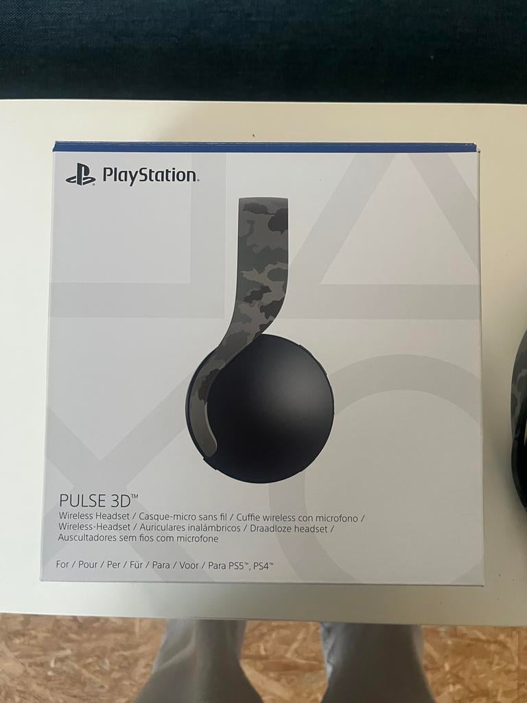 PlayStation Pulse 3D Wireless Headset - Camouflage, Overige typen, Ophalen of Verzenden, Zo goed als nieuw, PlayStation 4