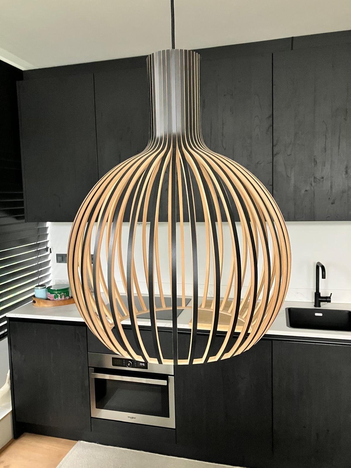 Secto Design Octo 4240 Houten Hanglamp - Zo goed als nieuw, Ophalen of Verzenden, Zo goed als nieuw, Hout, E27 (groot)