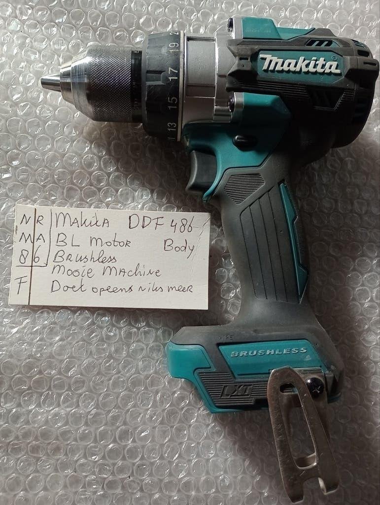 Makita DDF486 18V Brushless Boor- en Schroefmachine Body, Ophalen of Verzenden, Zo goed als nieuw, Boor- en Schroefmachine, Variabele snelheid
