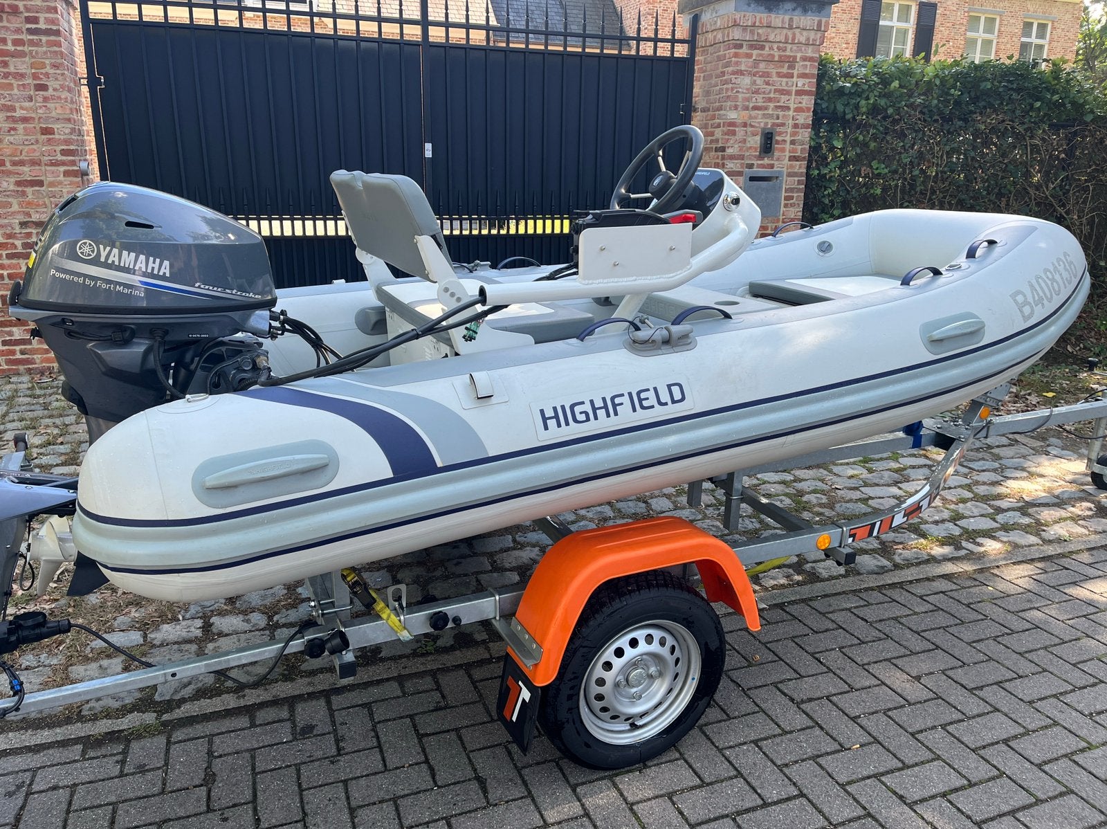 Highfield 340 Classic Rib met motor., Watersport en Boten, Ophalen, Aluminium, Gebruikt, Peddels