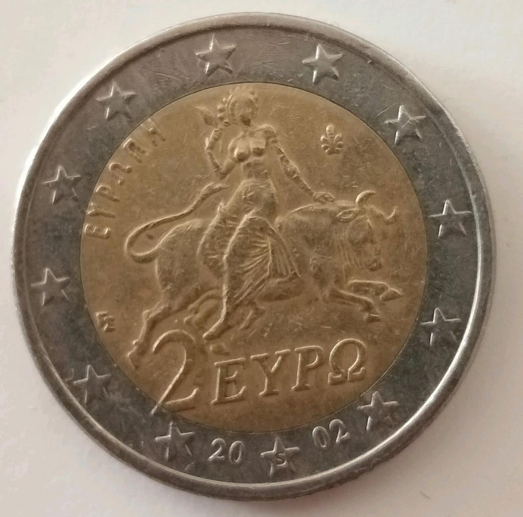 €2 munt Griekenland geslagen in Finland S Suomi 2 euro, Postzegels en Munten, Ophalen of Verzenden, Griekenland, 2 euro