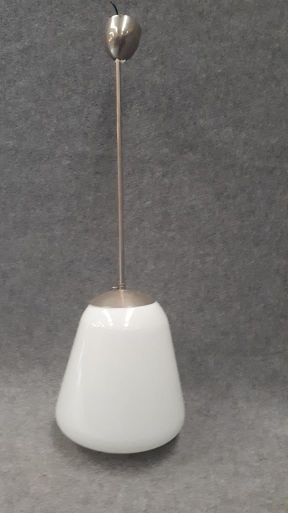 Art Deco hanglamp, Huis en Inrichting, Ophalen, Gebruikt, Glas, Minder dan 50 cm
