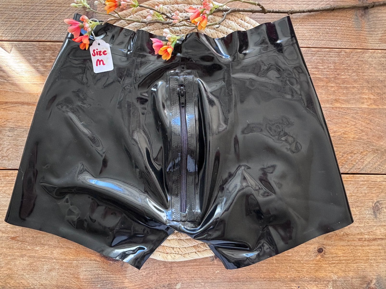 Boxer / Latex / Maat M, Verzenden, Zwart, Boxer