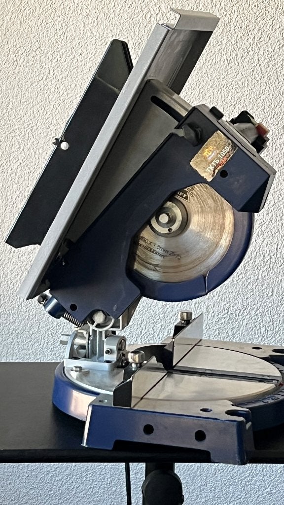 TOPCRAFT TKTS 1050 tafel circel afkortzaag, Doe-het-zelf en Verbouw, Gebruikt, 600 tot 1200 watt, Ophalen of Verzenden, Afkortzaag