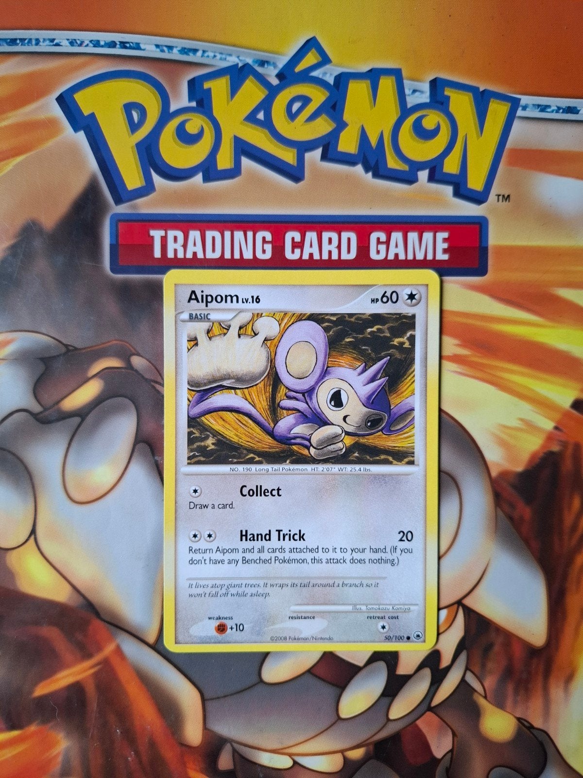 Aipom 50/100 Majestic Dawn pokemon kaart, Hobby en Vrije tijd, Verzamelkaartspellen | Pokémon, Ophalen of Verzenden, Gebruikt